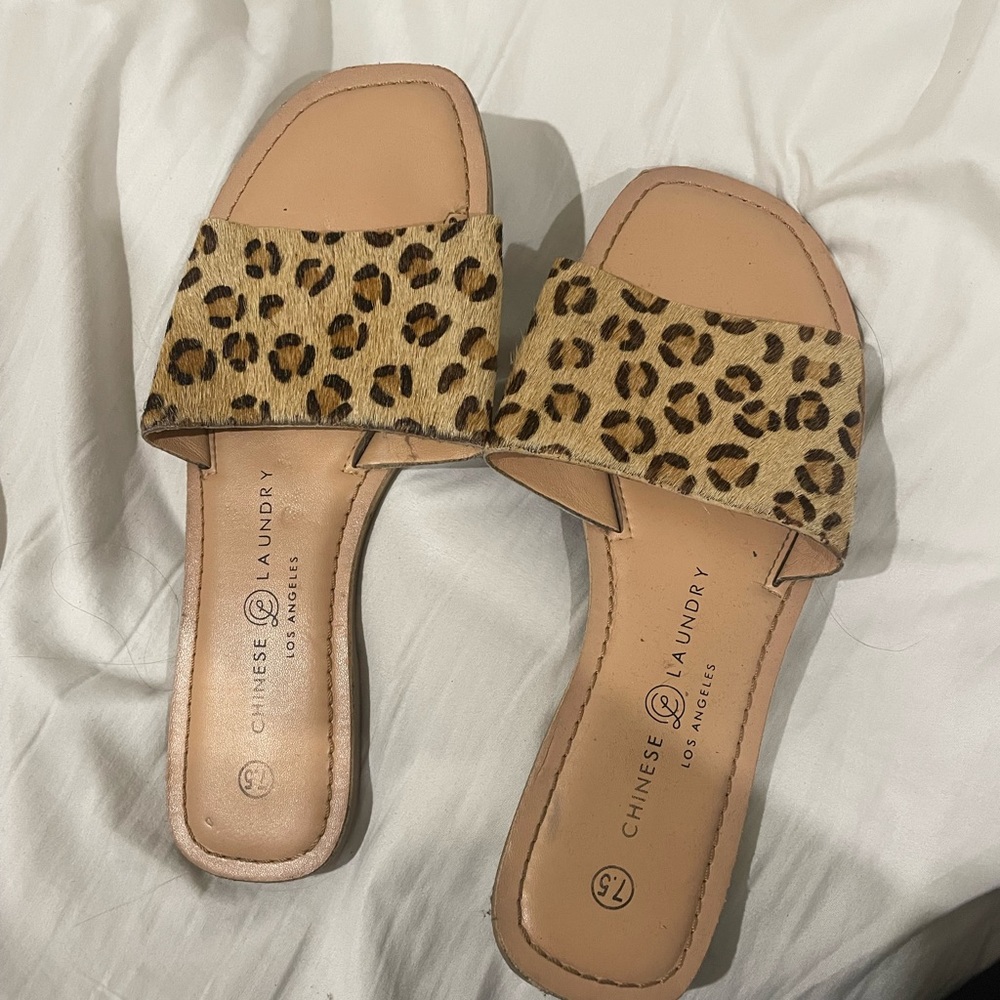 Chinese laundry leopard sandals